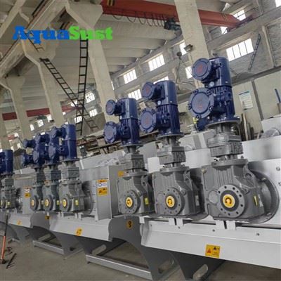 Multi Disk Screw Press Sludge Dewatering Machine